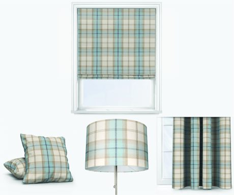 Fryetts Balmoral Sky Roman Blind collection